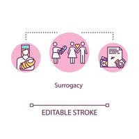 Surrogacy concept icon