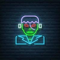 Frankenstein Neon Sign vector