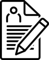 Line icon for enrollment vector