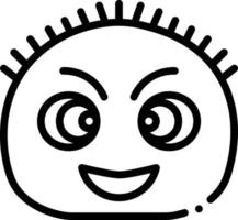 Line icon for fuzzy vector