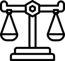 Line icon for scale vector