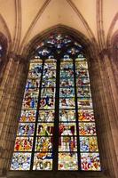 Colonia, Alemania 2017- vidrieras de la catedral de San Pedro. foto