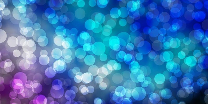 Light Blue, Green vector pattern with spheres.