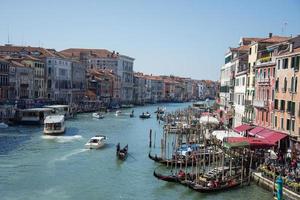 Venice, Italy 2019- Grand Canal in March with panoramic view photo