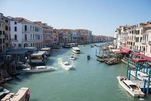 Venice, Italy 2019- Grand Canal in March with panoramic view photo