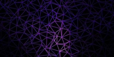 Dark purple vector abstract triangle backdrop.