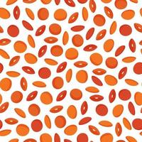 Red lentils vector cartoon seamless pattern for farmer market design