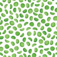 Green split peas vector cartoon seamless pattern for farmer design