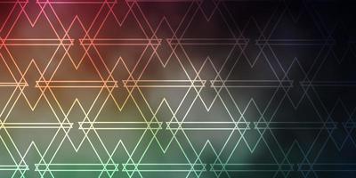 Dark Blue, Red vector layout with lines, triangles.