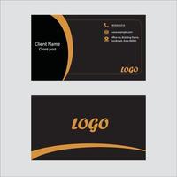 two side business card, fully editable modern flat style business card