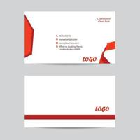 two side business card, fully editable modern flat style business card vector