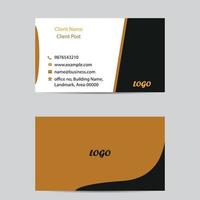 two side business card, fully editable modern flat style business card