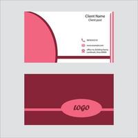 two side business card, fully editable modern flat style business card