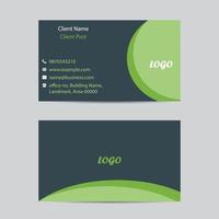 two side business card, fully editable modern flat style business card