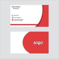 two side business card, fully editable modern flat style business card