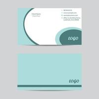 two side business card, fully editable modern flat style business card vector