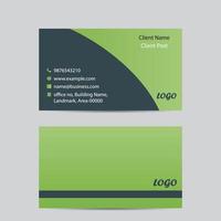 two side business card, fully editable modern flat style business card