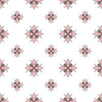 fabric repeat pattern-seamless flat colorful hand drawn repeat pattern vector