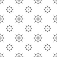 Single colored hand drawn repeat pattern on transparent background vector