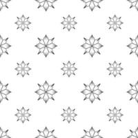 Single colored hand drawn repeat pattern on transparent background vector