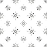 Single colored hand drawn repeat pattern on transparent background vector
