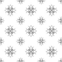 Single colored hand drawn repeat pattern on transparent background vector