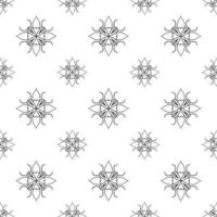 Single colored hand drawn repeat pattern on transparent background vector