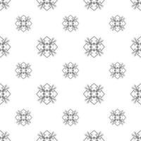 Single colored hand drawn repeat pattern on transparent background vector