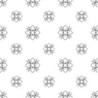 Single colored hand drawn repeat pattern on transparent background vector