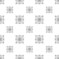 Single colored hand drawn repeat pattern on transparent background vector