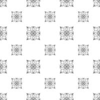 Single colored hand drawn repeat pattern on transparent background vector