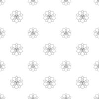 Single colored hand drawn repeat pattern on transparent background vector
