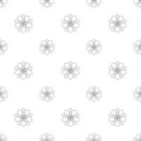 Single colored hand drawn repeat pattern on transparent background vector