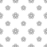 Single colored hand drawn repeat pattern on transparent background vector