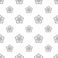 Single colored hand drawn repeat pattern on transparent background vector