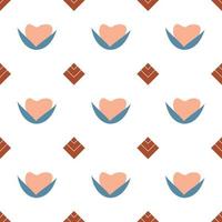 fabric pattern - repeat pattern illustrated on transparent background vector