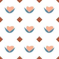 fabric pattern - repeat pattern illustrated on transparent background vector