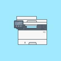 Printer vector icon illustration