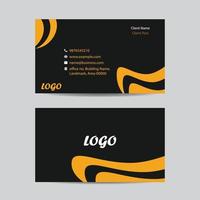 two side business card, fully editable modern flat style business card