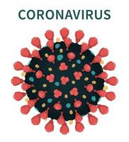 la estructura del coronavirus covid-19 con picos vector