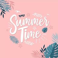 Summer time background with t... vector