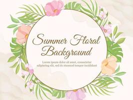 Floral Banner Design for Background or Backdrop vector