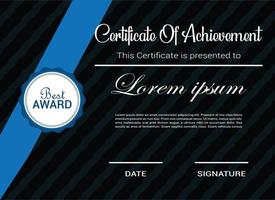 Modern  Certificate Design vector