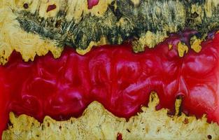 Top view casting epoxy resin burl wood background texture photo