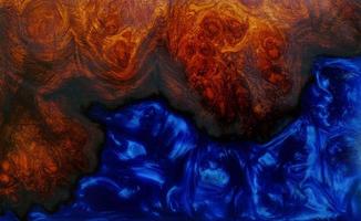 Top view casting epoxy resin burl wood background texture photo