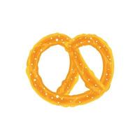 diseño de vector de pan de pretzel aislado