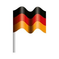 Diseño de vector de bandera de Alemania aislado