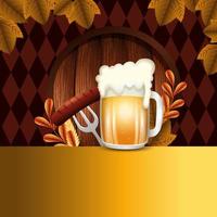 Germany oktoberfest beer vector design