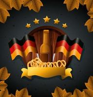 Germany oktoberfest beer vector design