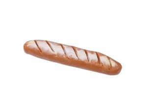 Baguette model from Japanese clay on white background photo